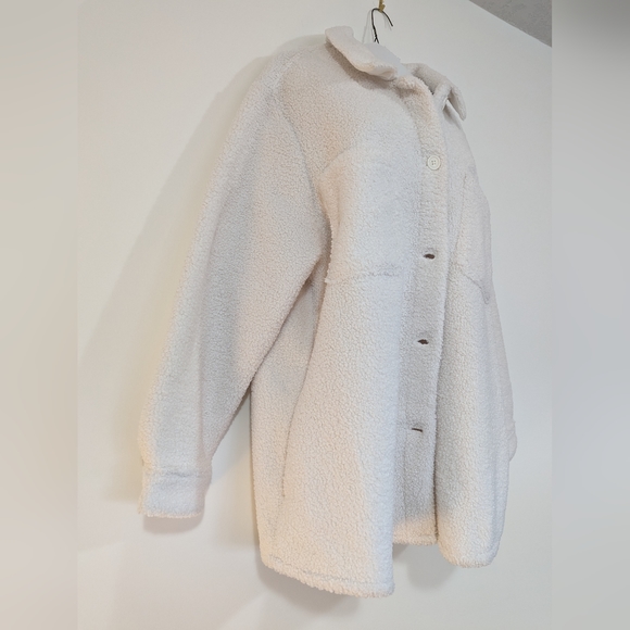 Sherpa Style Oversized Shirt Jacket s: XXL - Picture 9 of 9